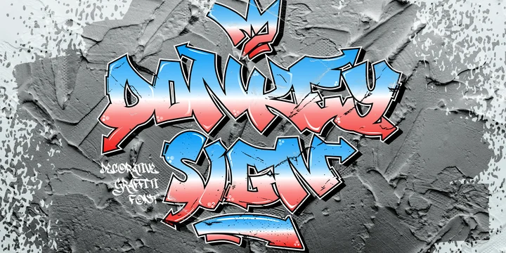 Donkey Sign Graffiti