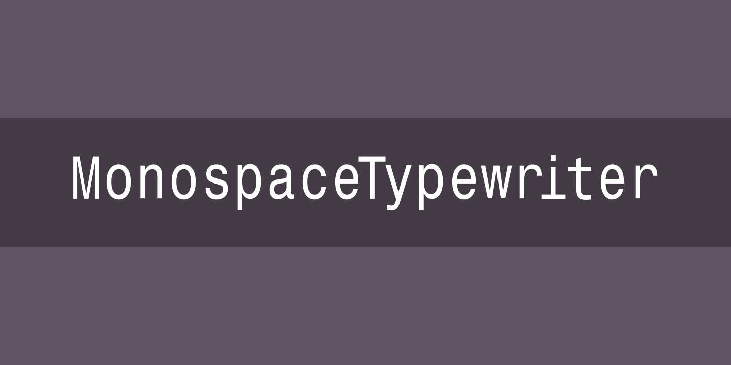 MonospaceTypewriter: pobierz czcionkę i zainstaluj ją na stronie ...