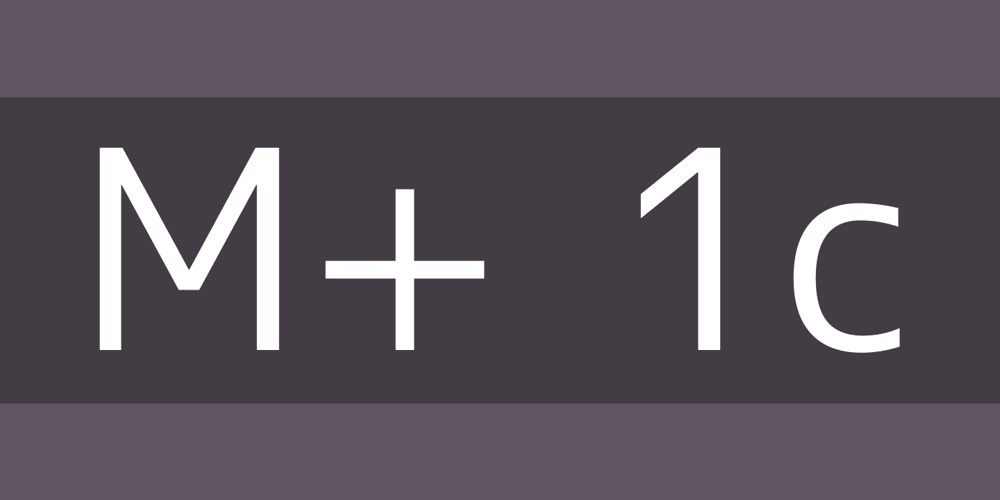 M+ 1c