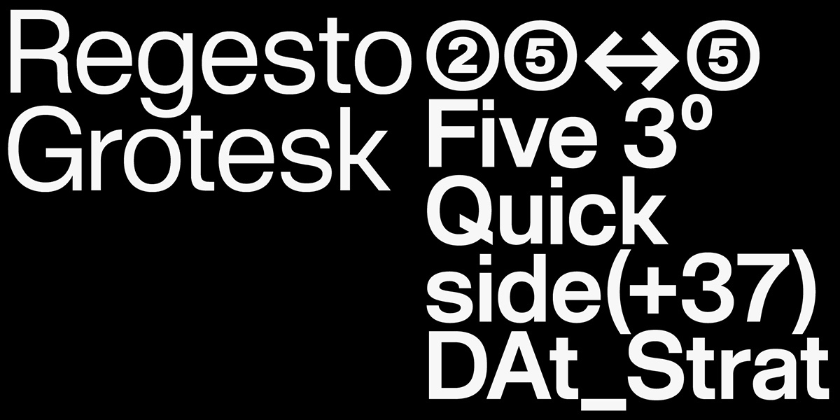 Regesto Grotesk